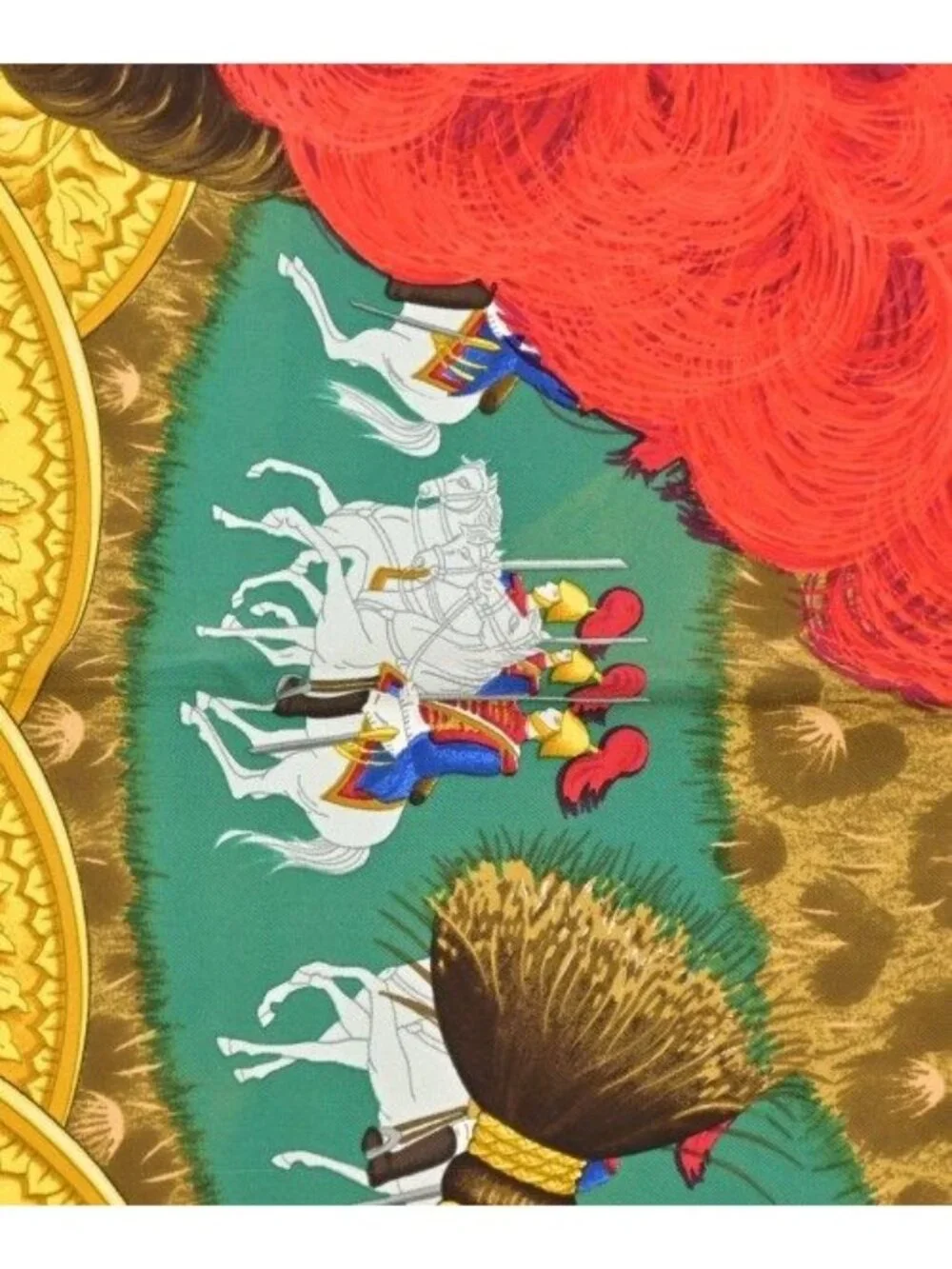 Hermes Bandana Scarf Green